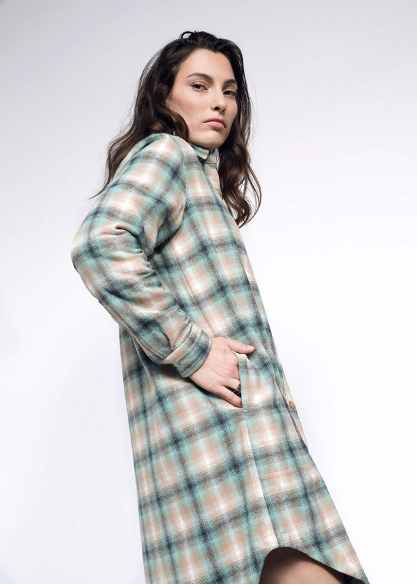 The Essential Flannel Long Sleeve Shirt Dress - Wildfang