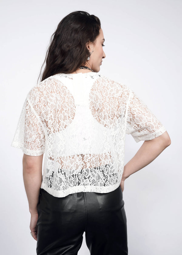 The Empower Lace Boxy Blouse - Wildfang