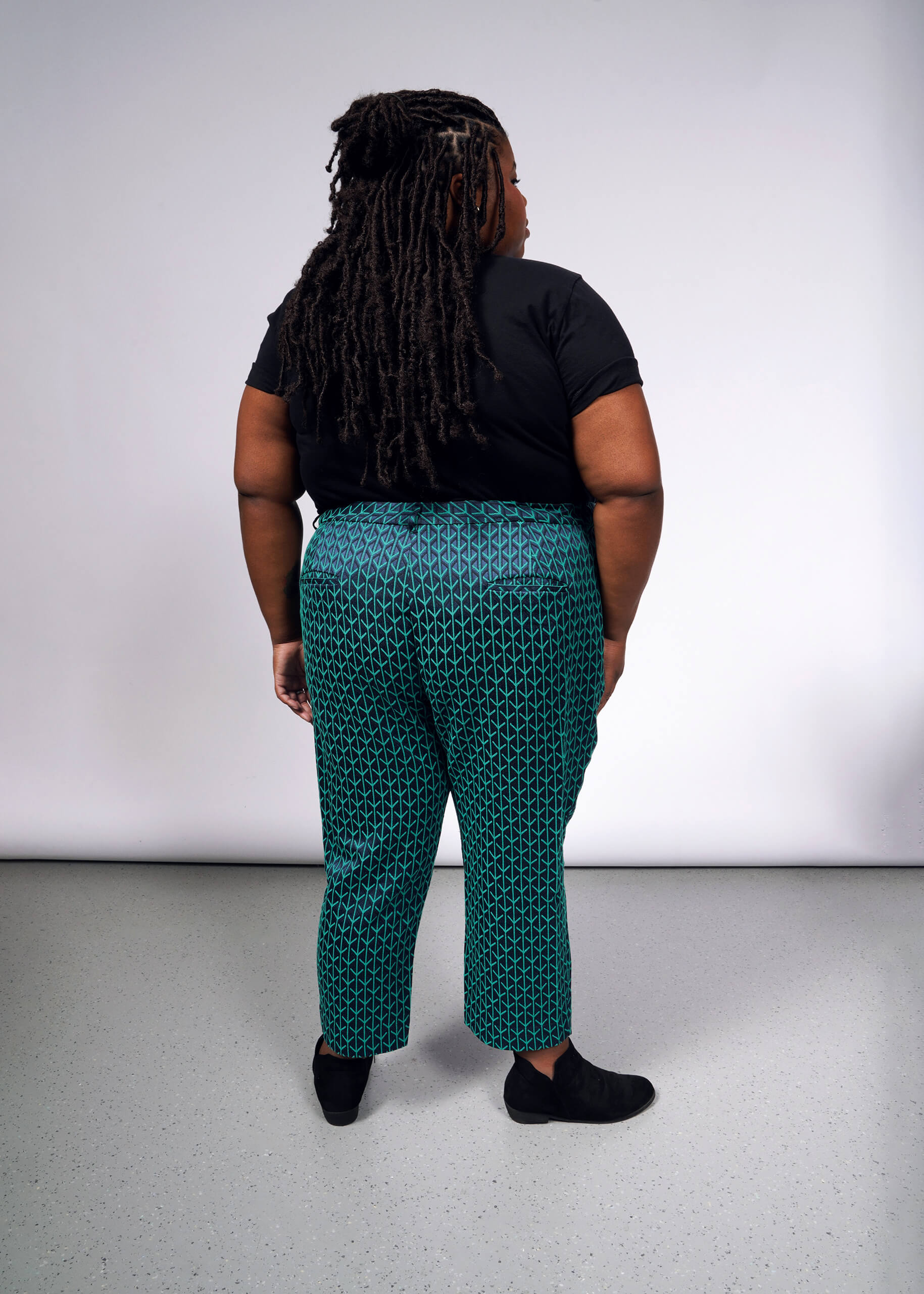 The Empower Jacquard Slim Crop Pant