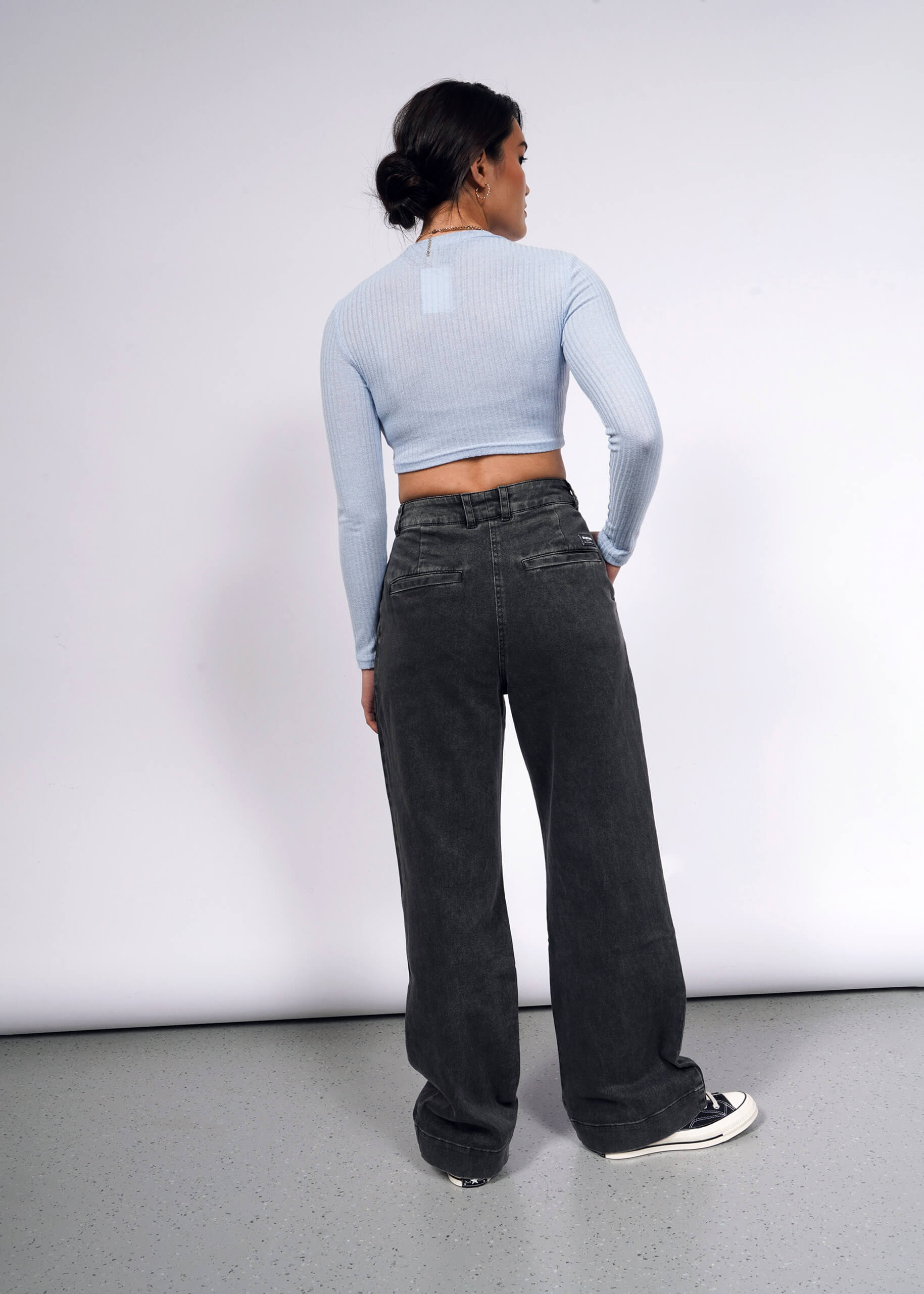 The Essential Denim Wide Leg Trouser