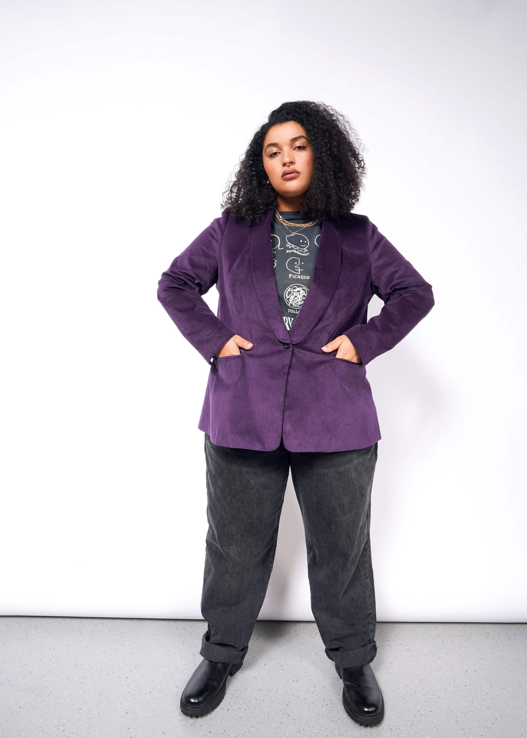 The Empower Velveteen Tux Blazer