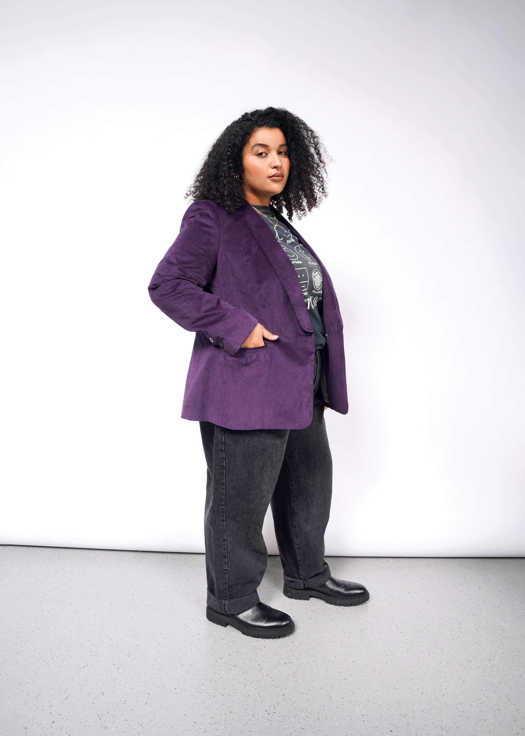 The Empower Velveteen Tux Blazer