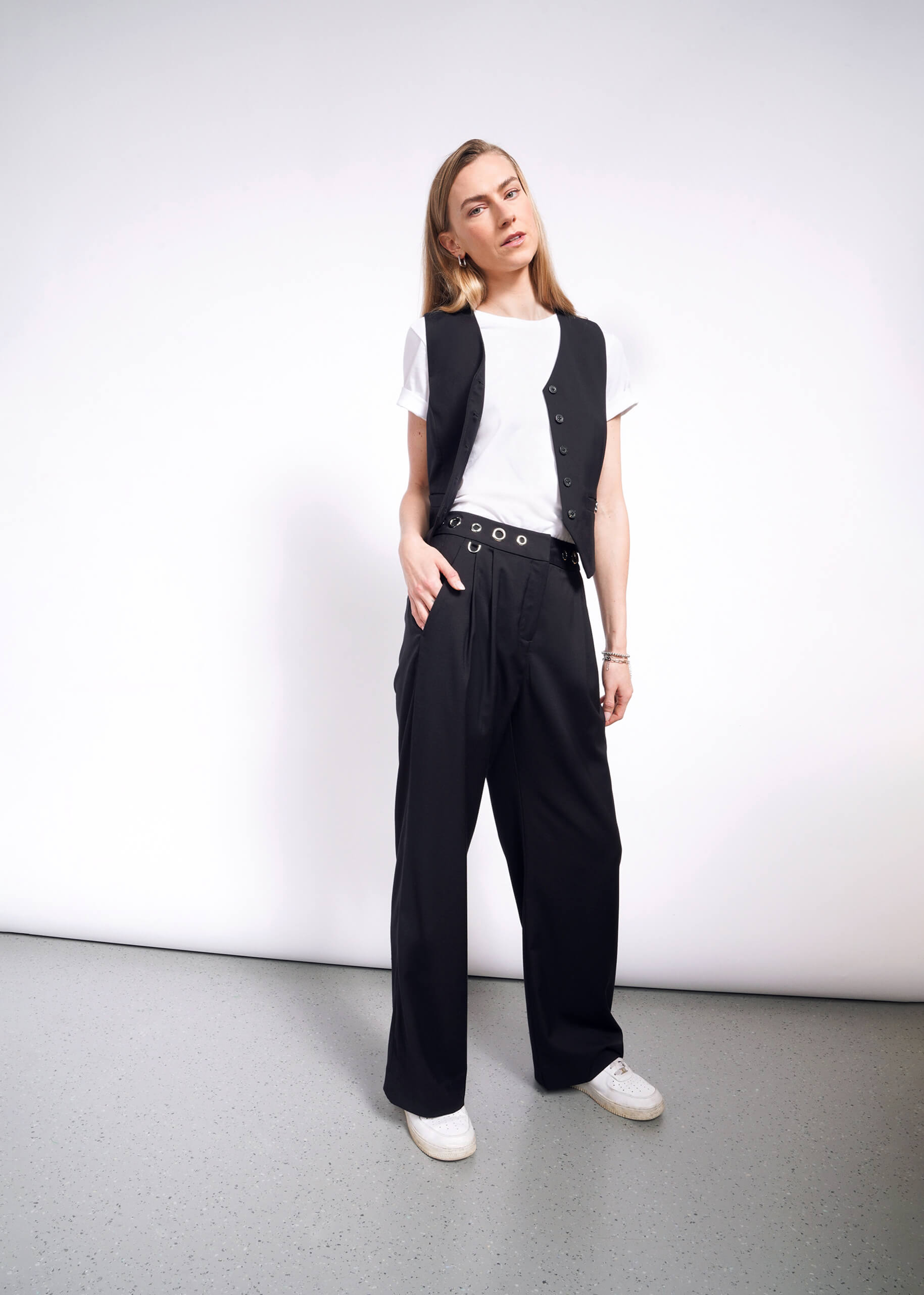 Debbie Harry X Wildfang Wide Leg Trouser