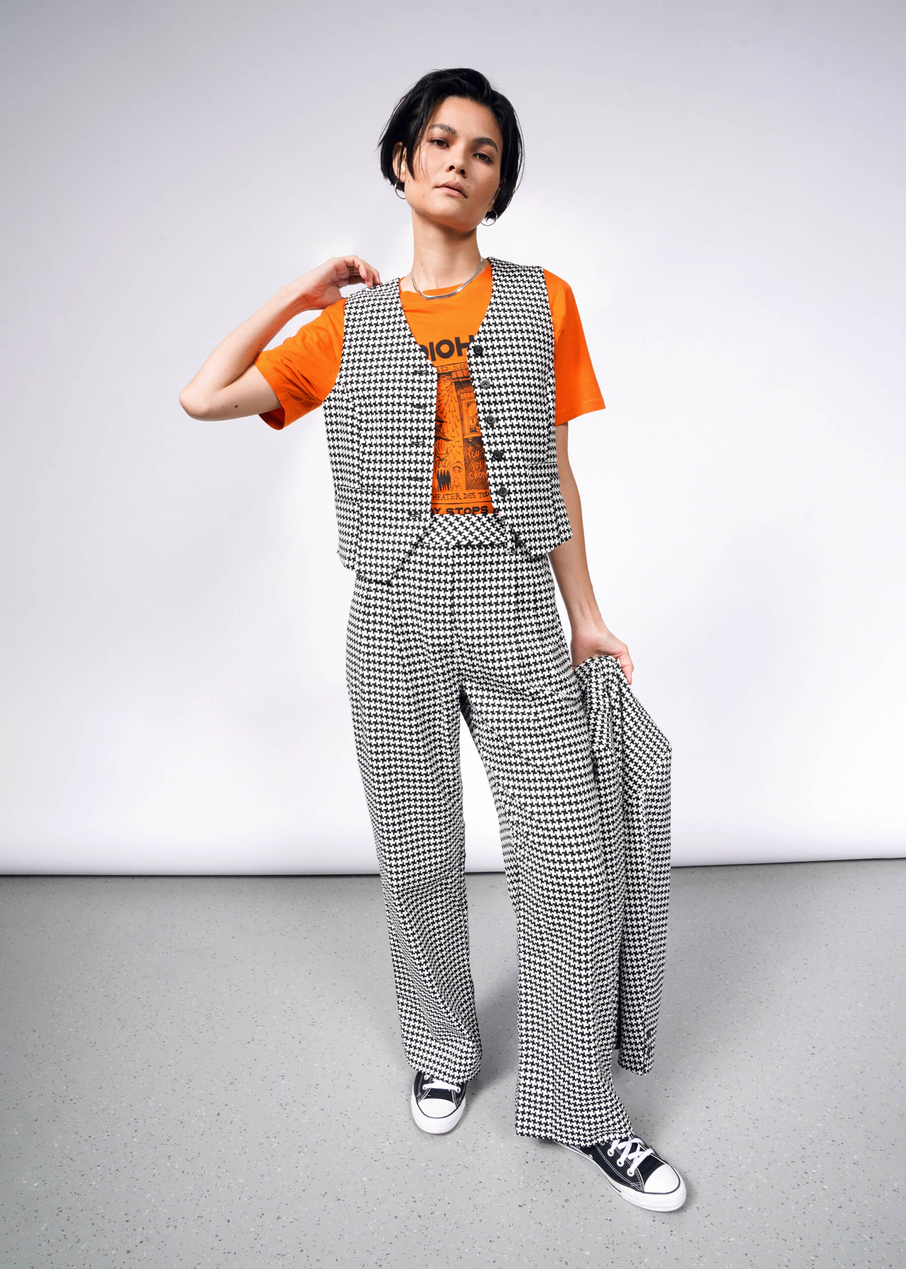 The Empower Houndstooth Vest