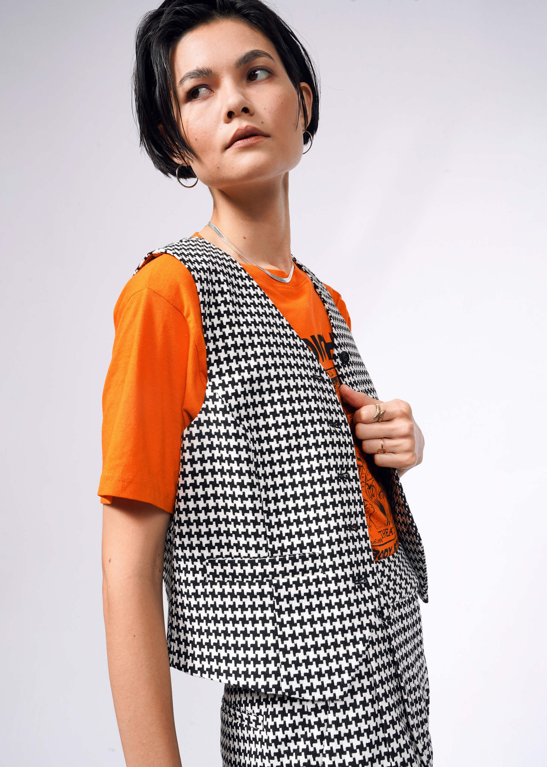 The Empower Houndstooth Vest