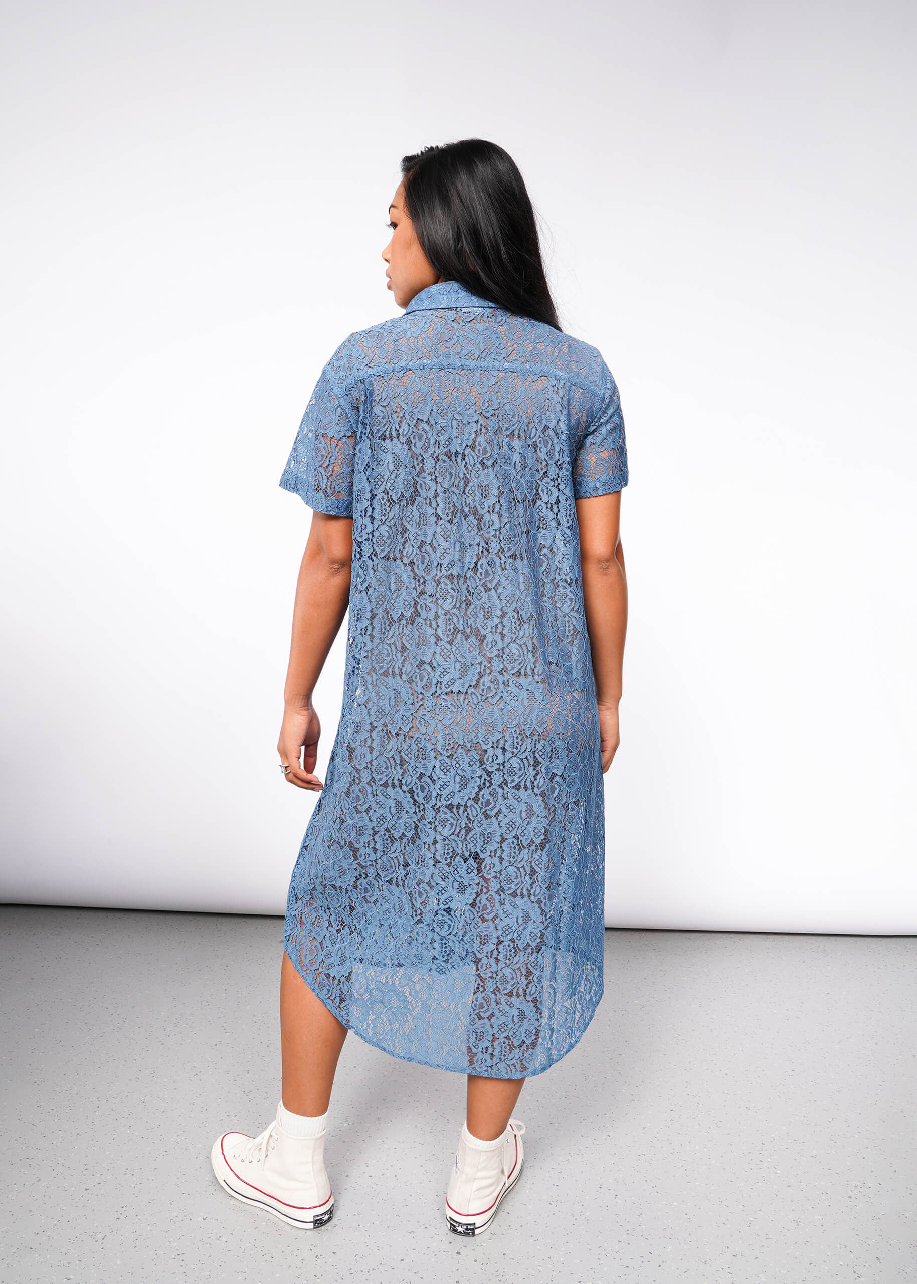 The Empower Lace Shirt Dress