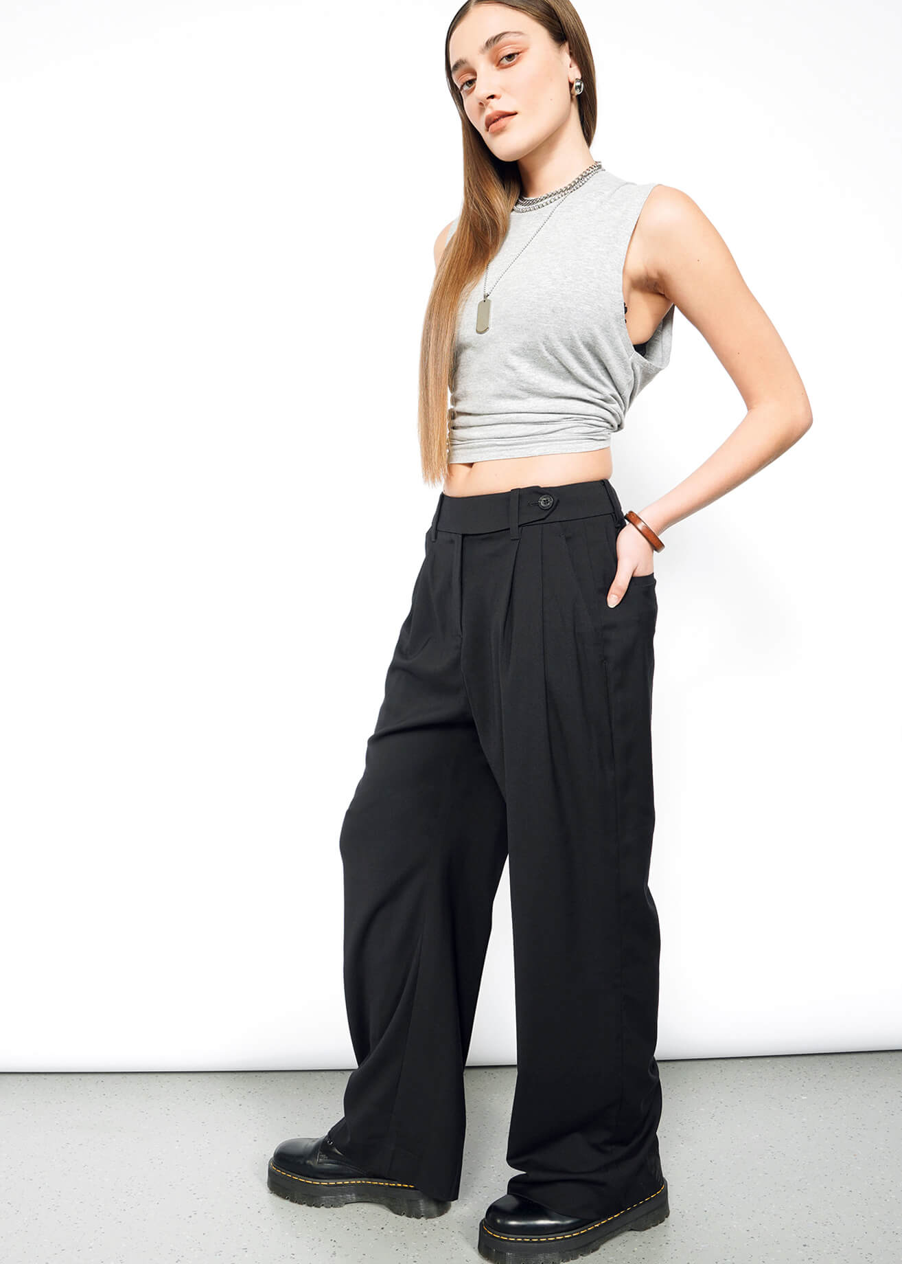 The Empower Wide Leg Trouser - Wildfang