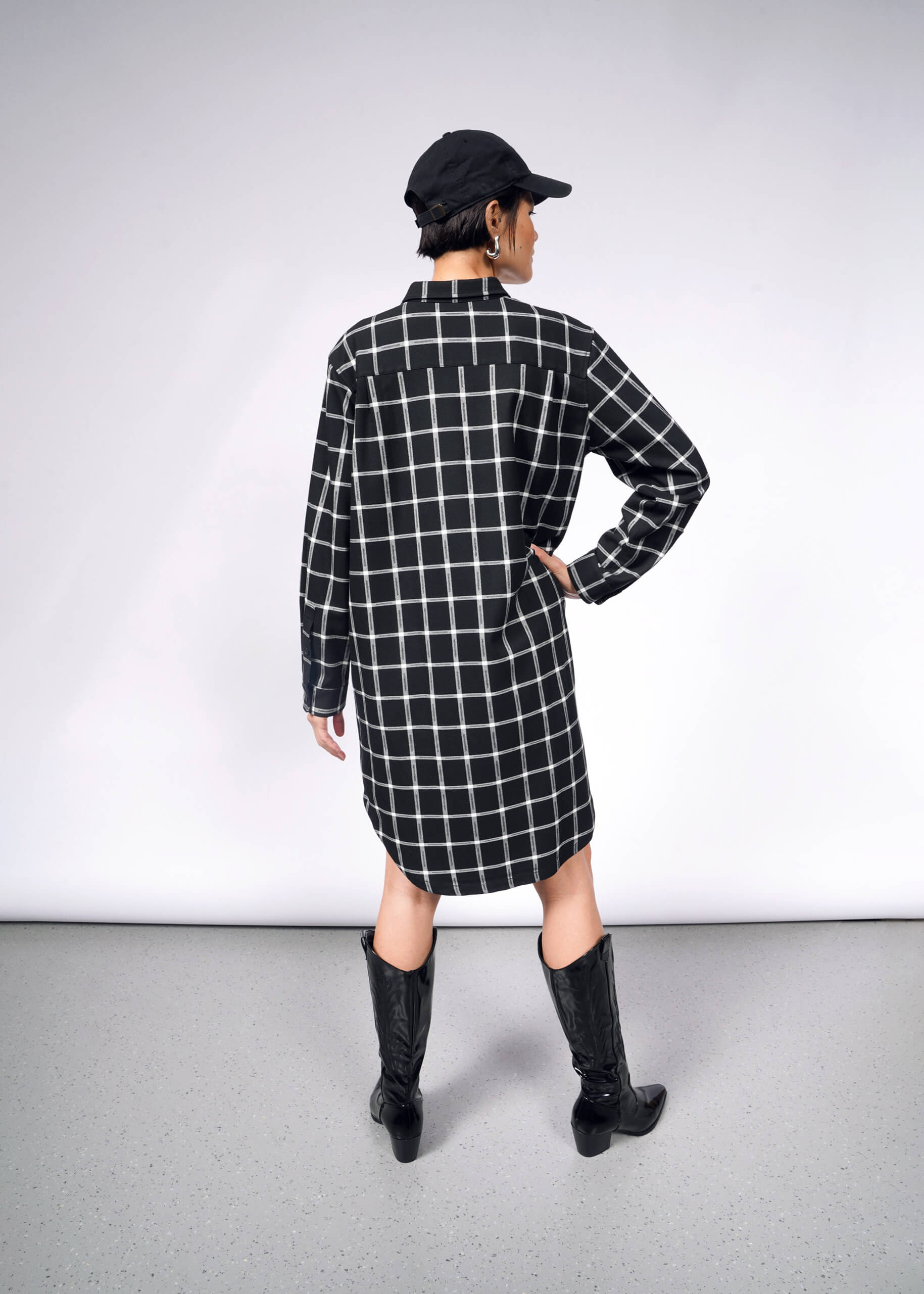 The Essential Plaid Long Sleeve Shirt Dress