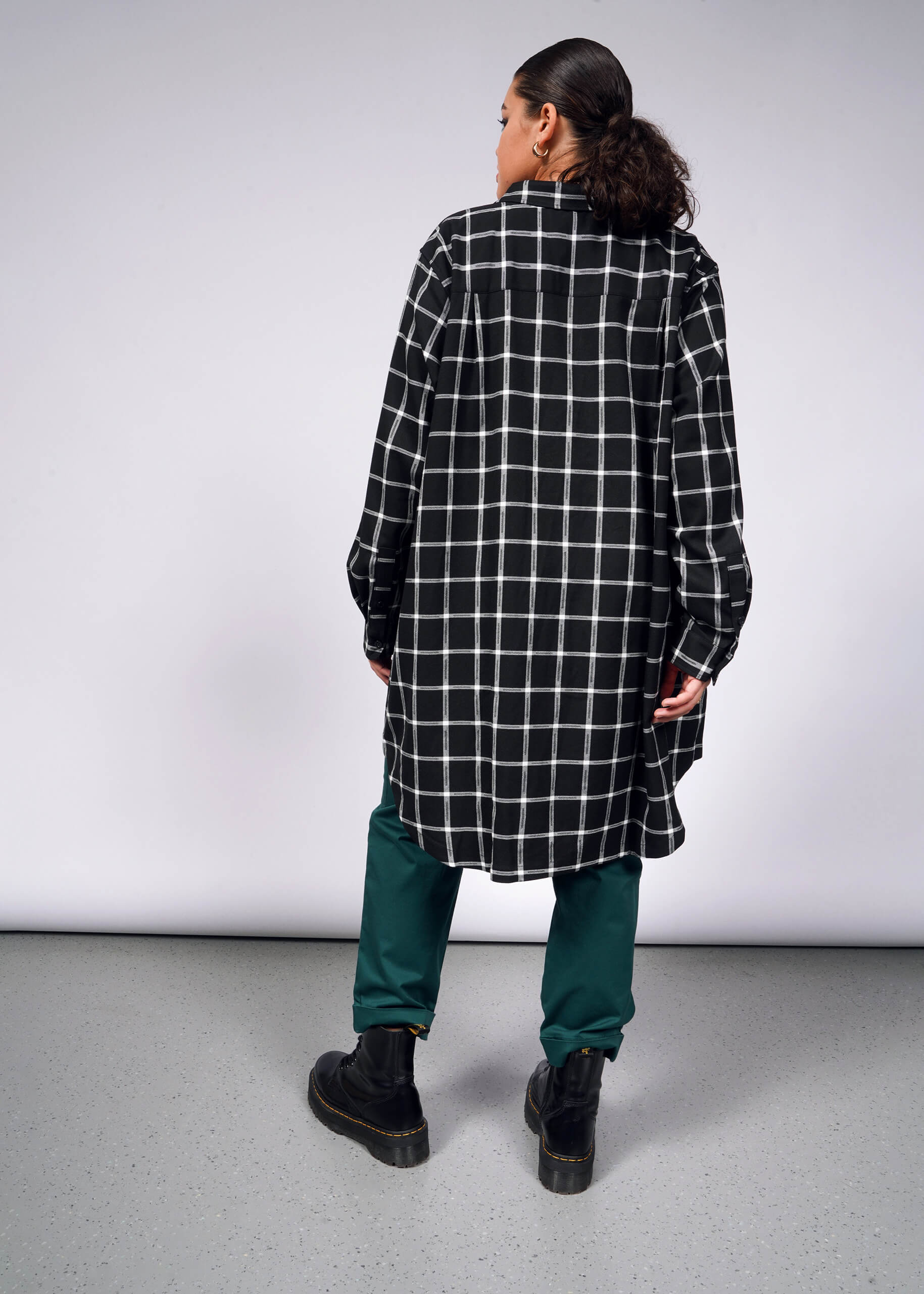 The Essential Plaid Long Sleeve Shirt Dress