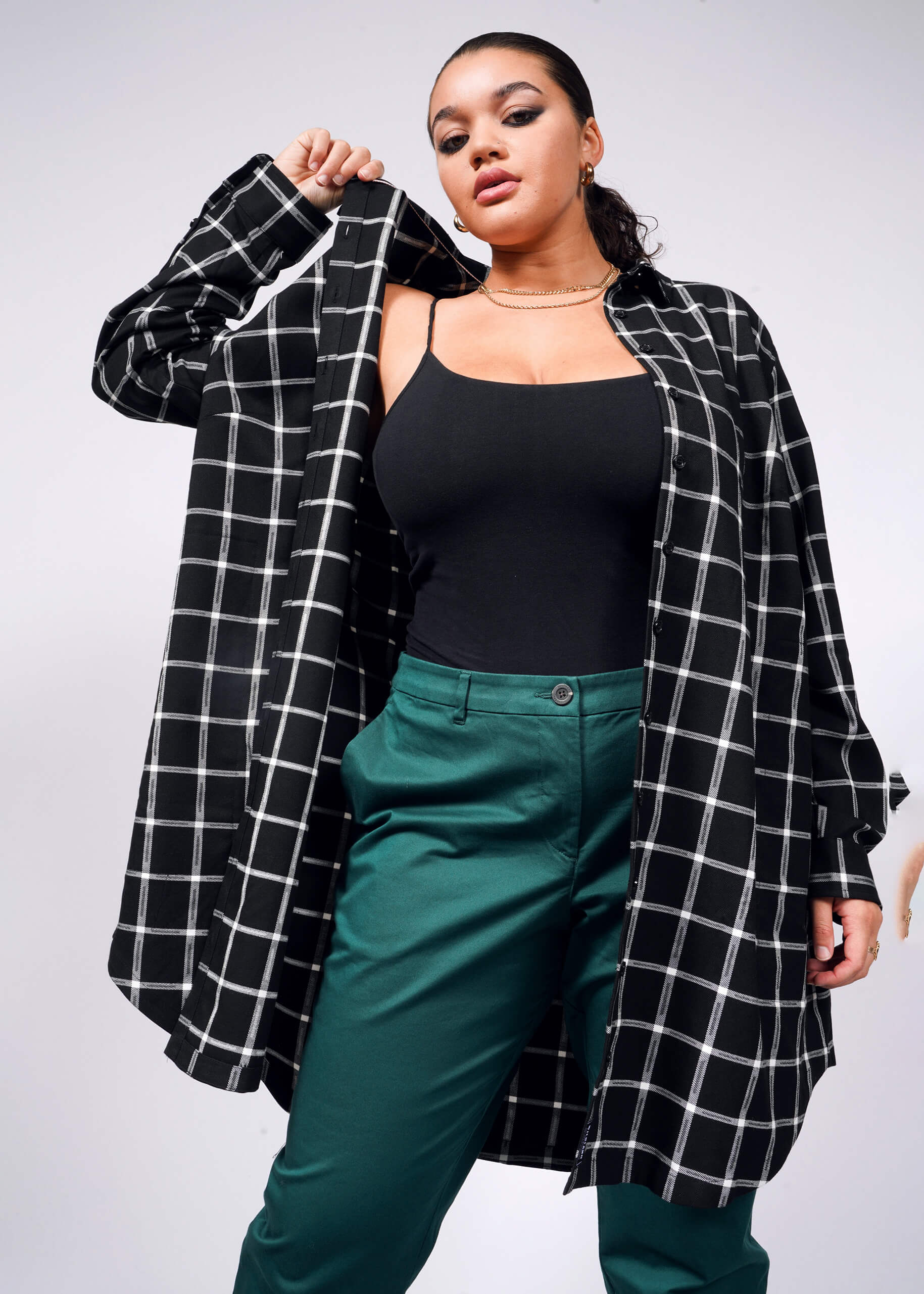 The Essential Plaid Long Sleeve Shirt Dress