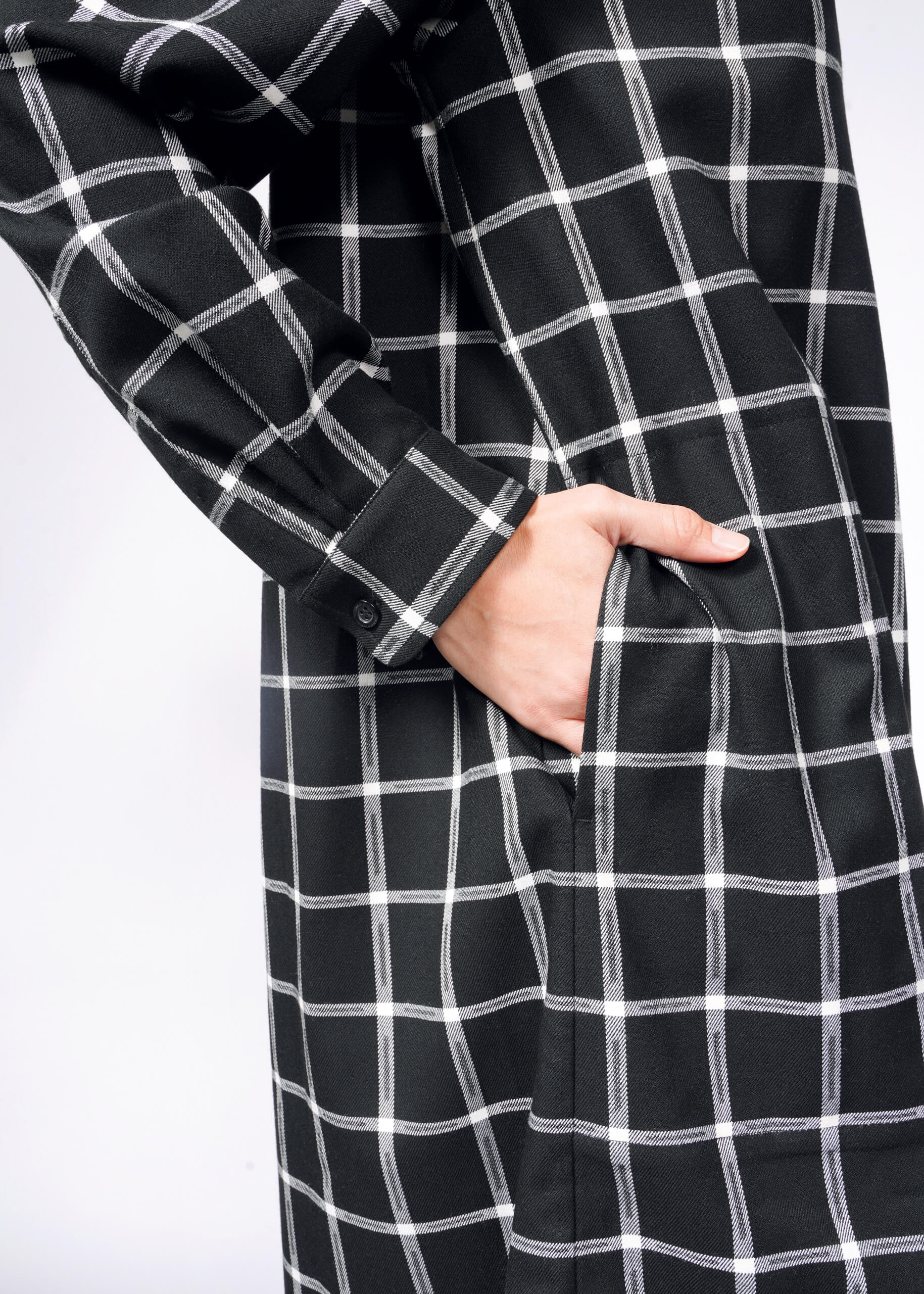 The Essential Plaid Long Sleeve Shirt Dress