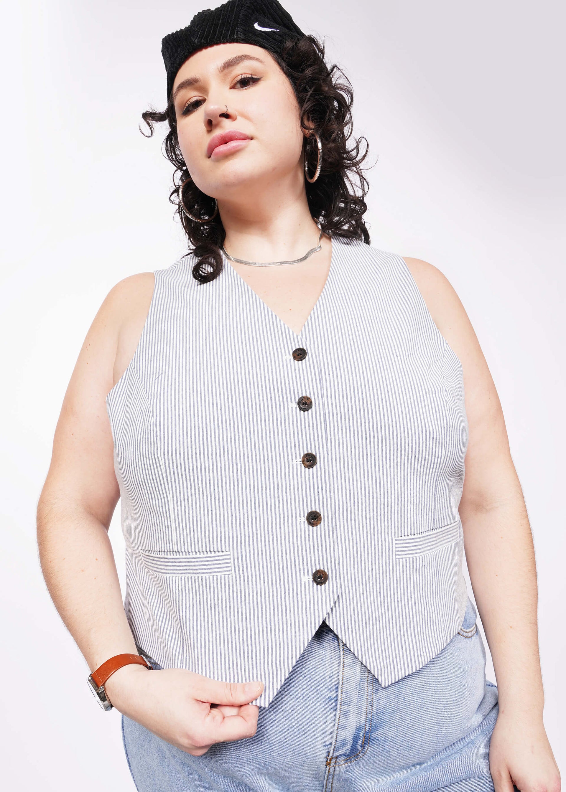 The Empower Seersucker Vest