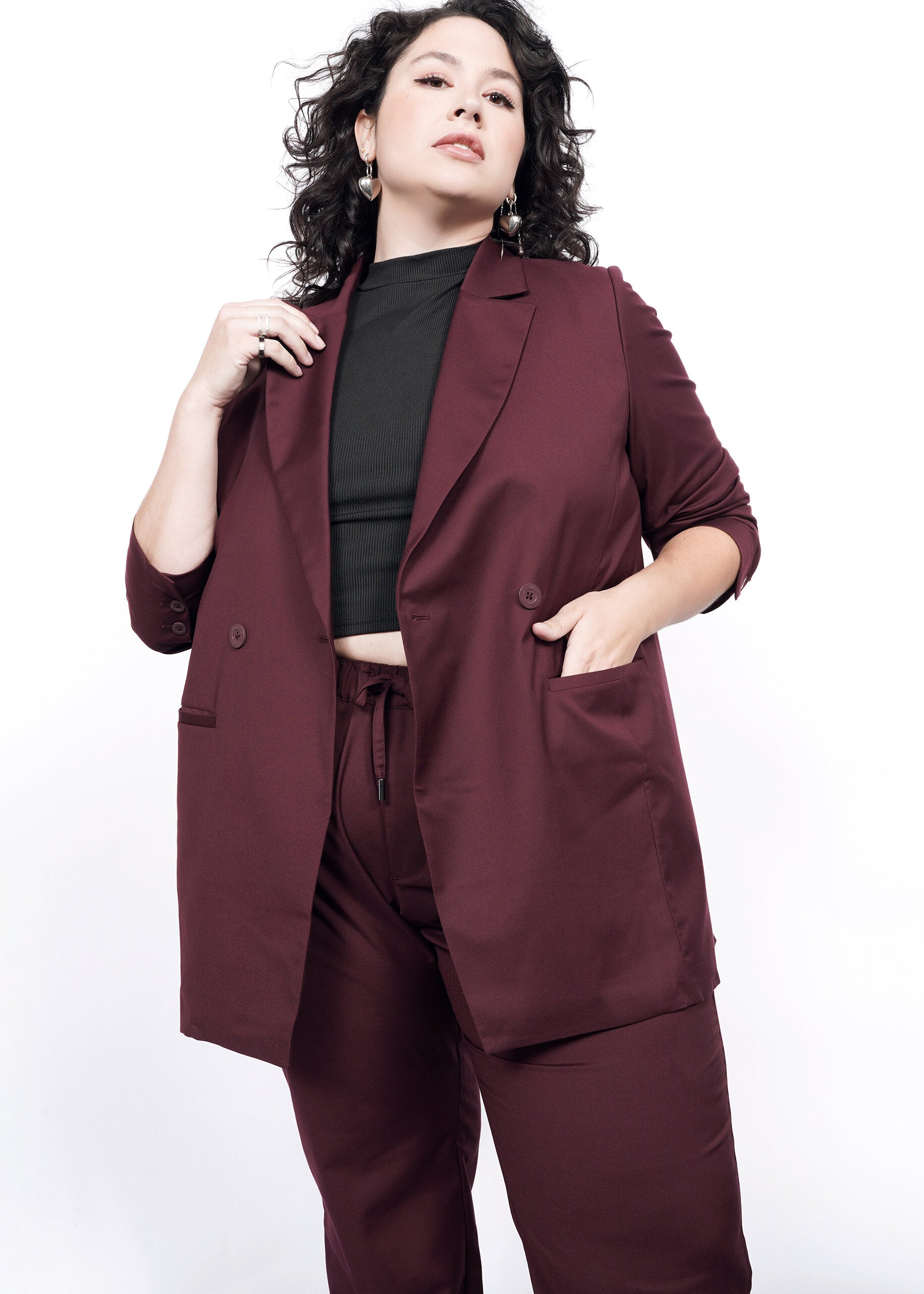 The Empower Colorblock Double Breasted Blazer