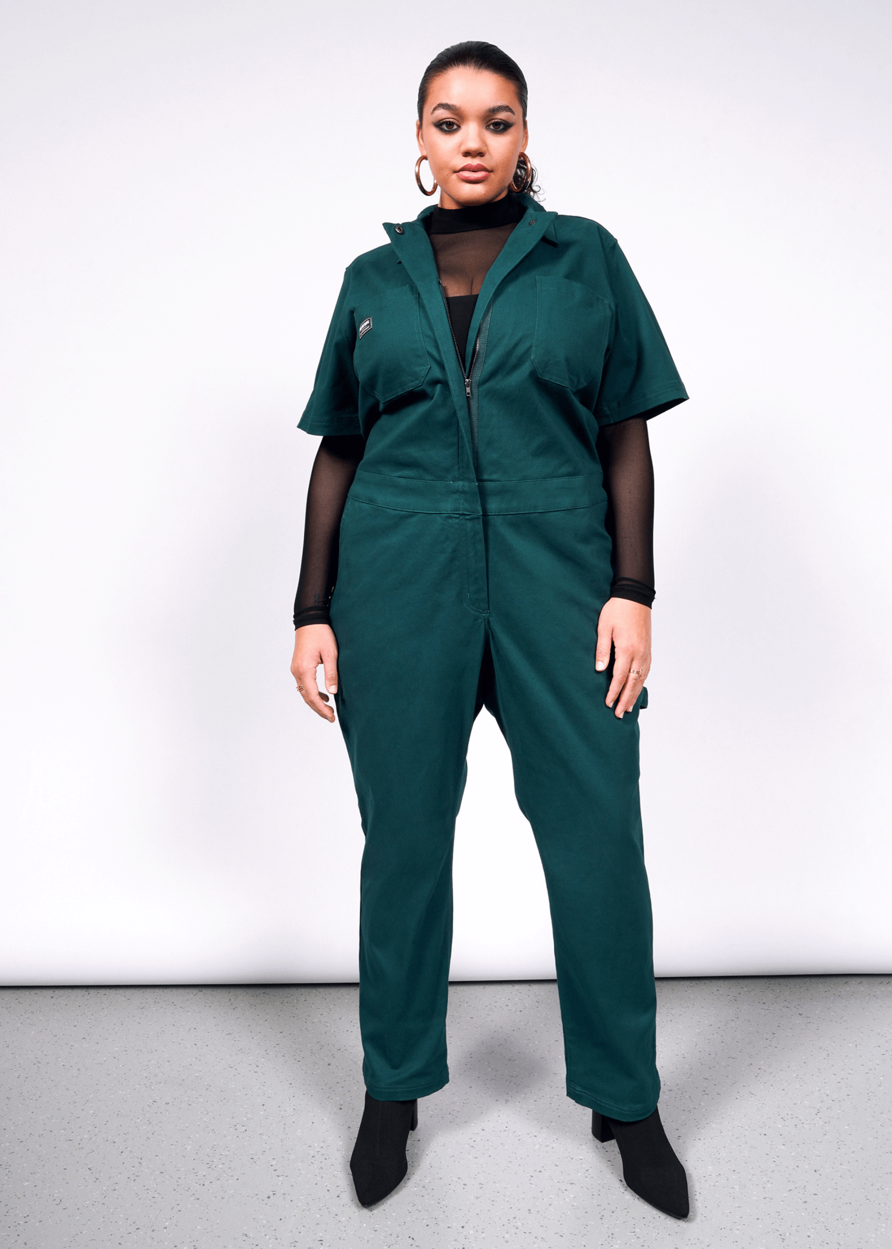 Wildfang The Essential Coverall in Forest Green