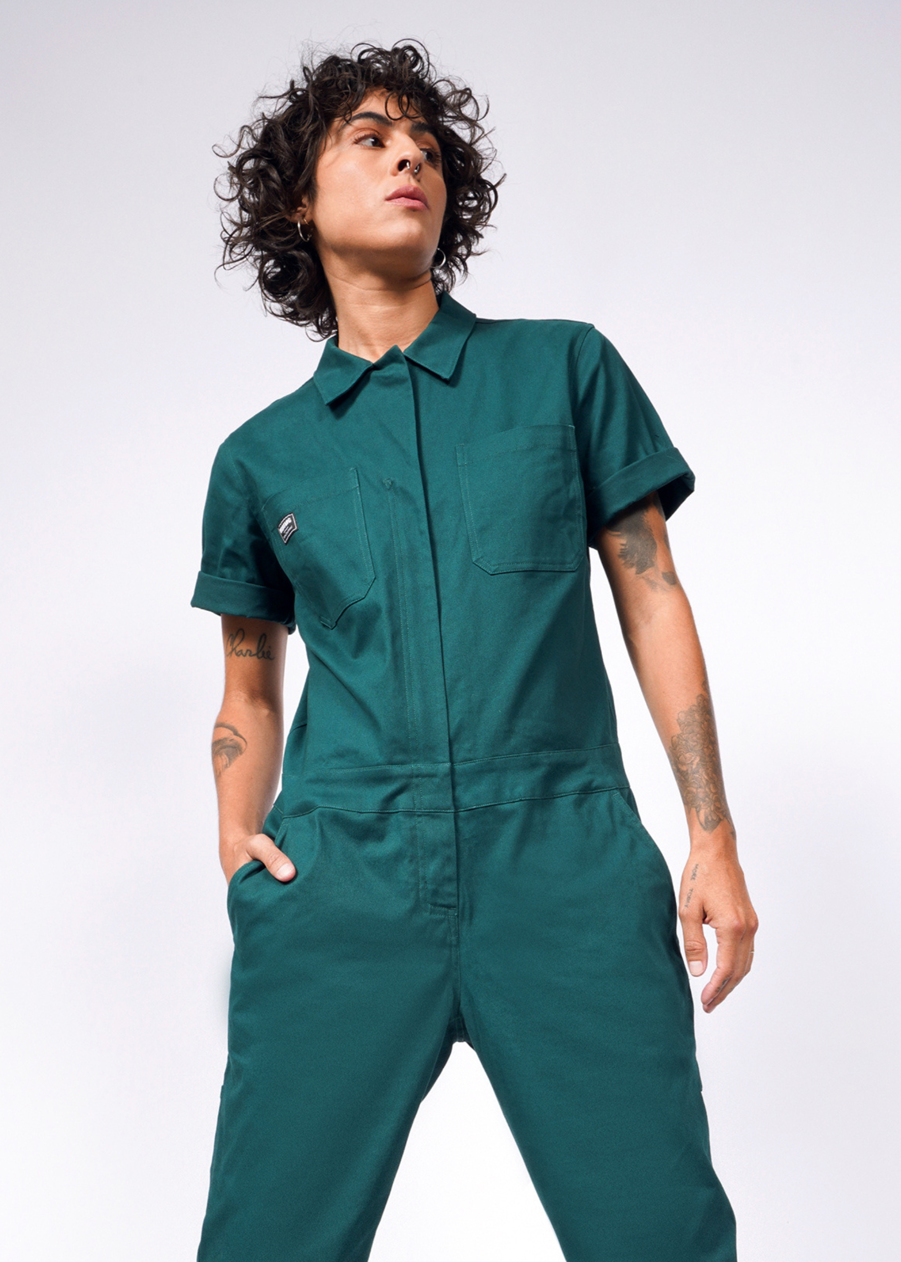 Wildfang The Essential Coverall in Forest Green