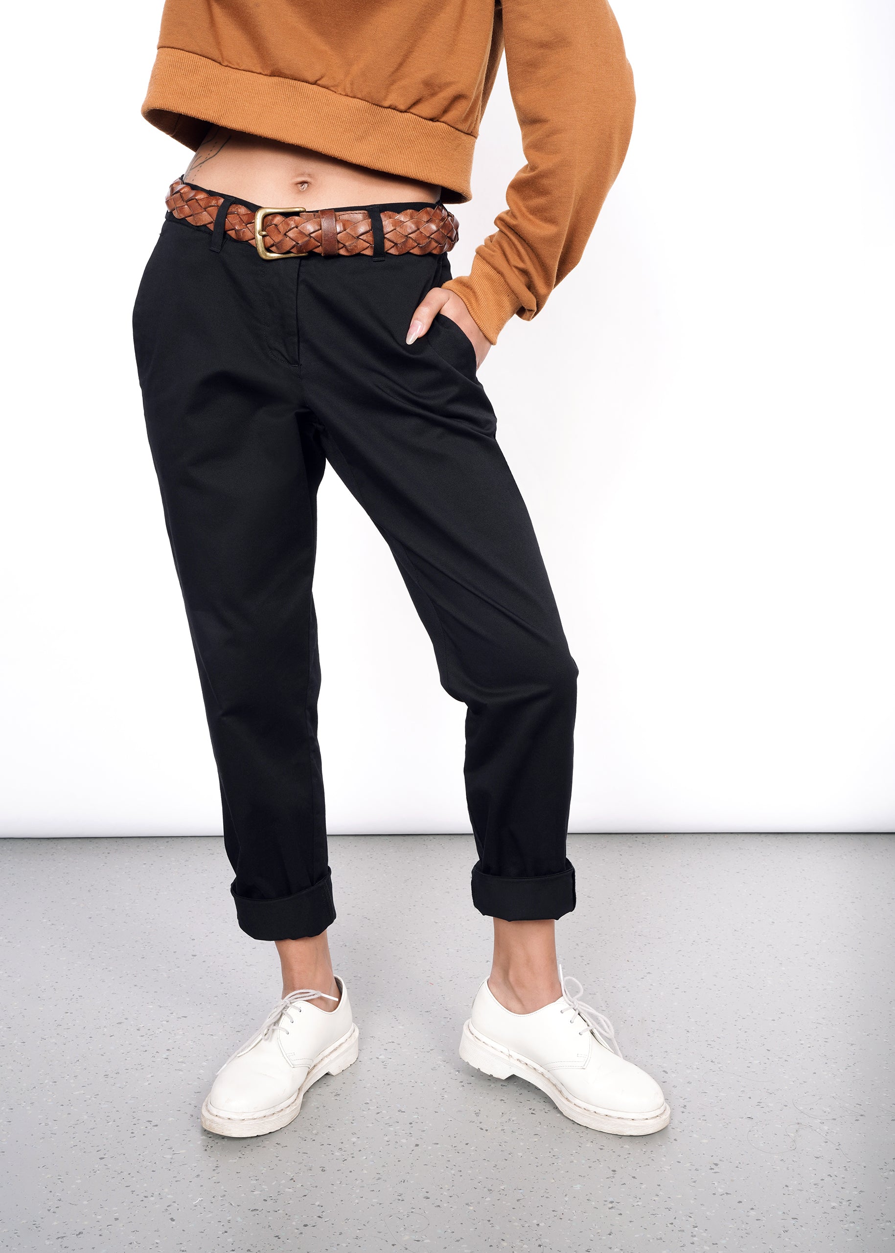 Various Colors Slim Micro Flare Trousers Corduroy Elastic Waist Casual  Women Pants Good-looking Screw Thread
