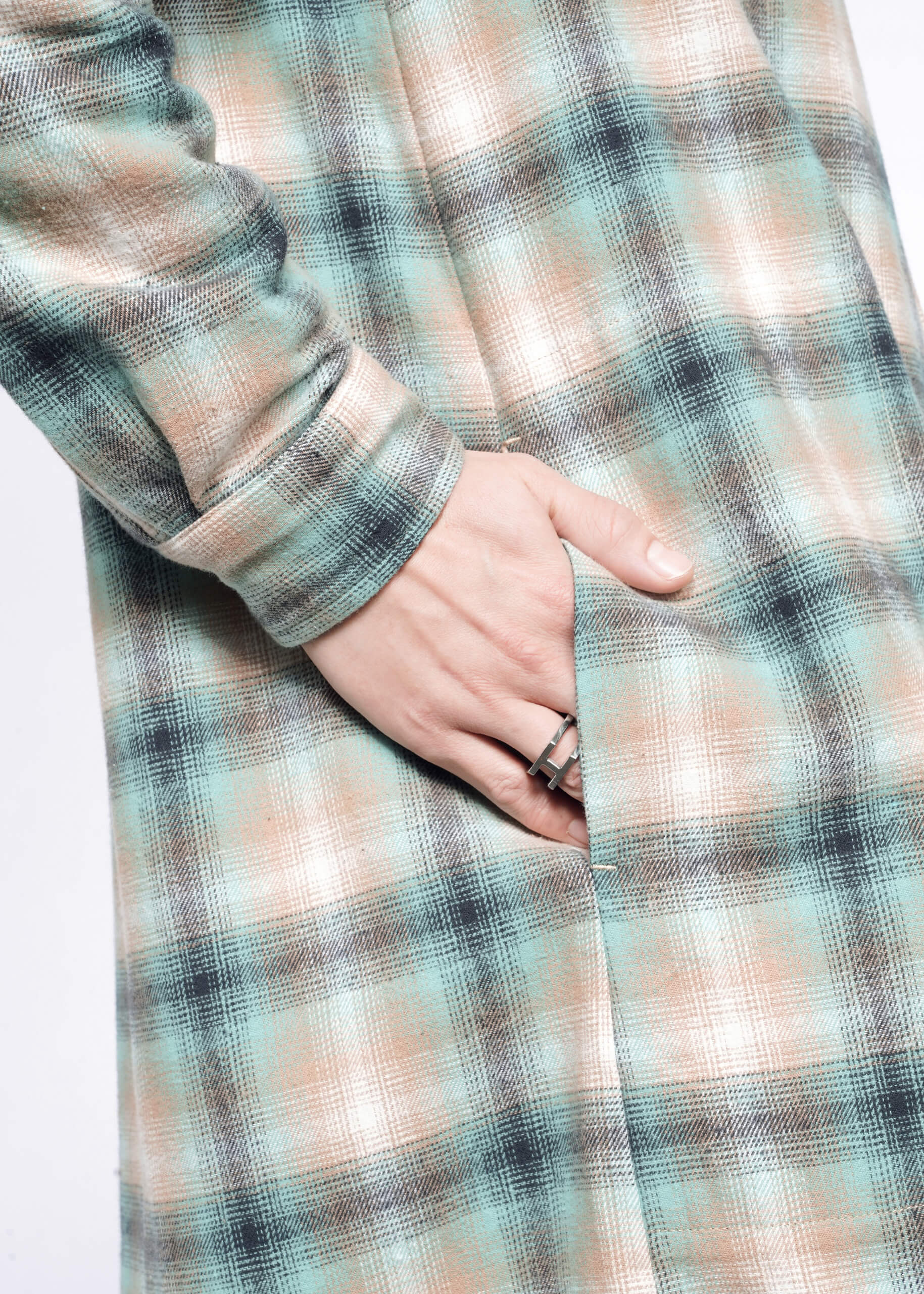 The Essential Flannel Long Sleeve Shirt Dress