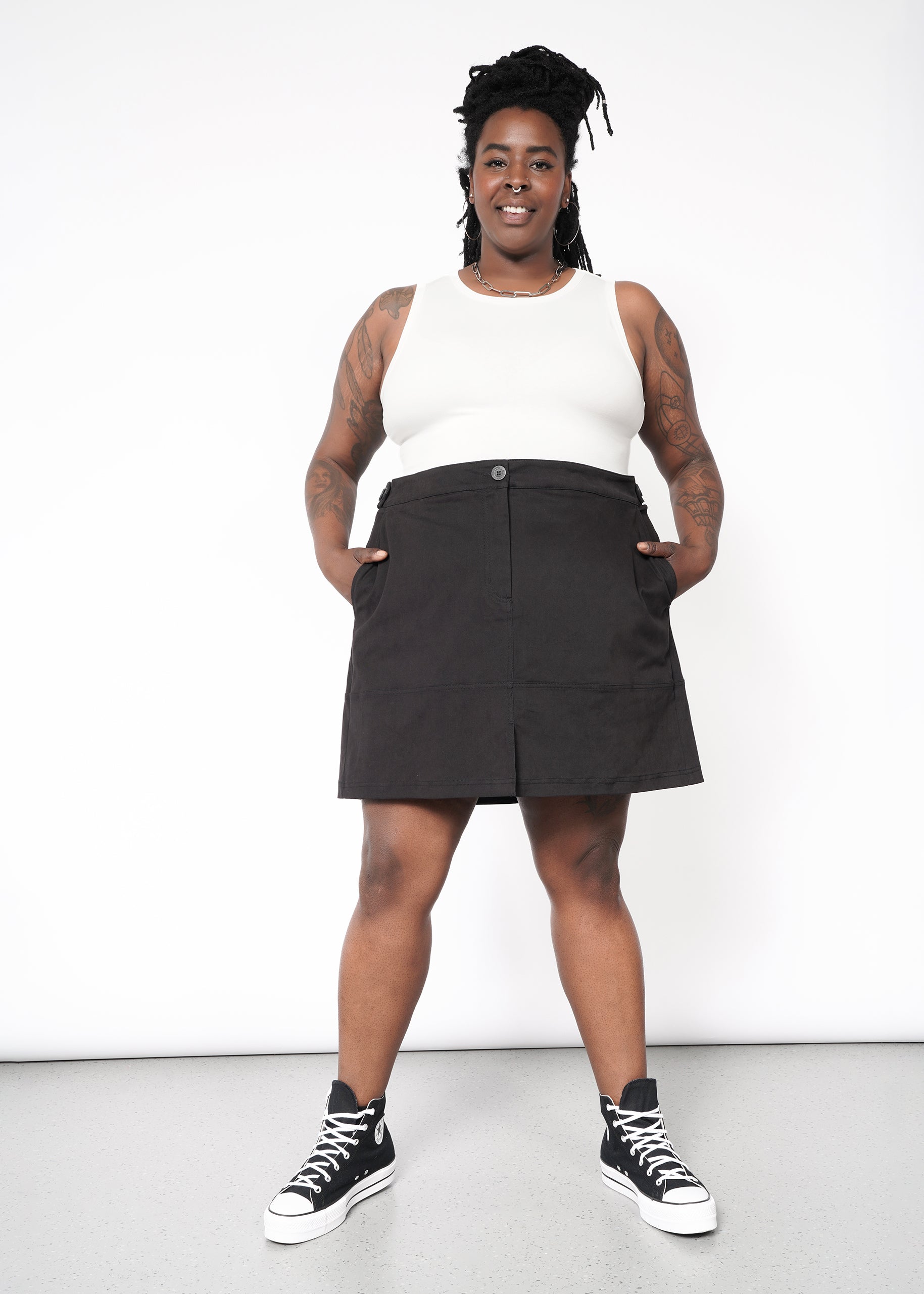 Black work clearance skirt plus size